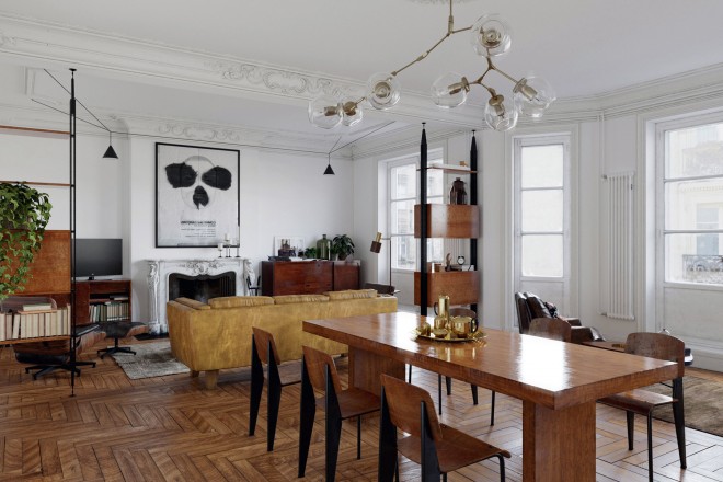 Un appartamento classico neo borghese for Arredamento classico e moderno insieme