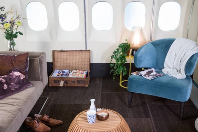 Dopo aver fatto il giro del mondo, un jet di linea KLM Royal Dutch Airlines diventa un appartamento da prenotare su Airbnb