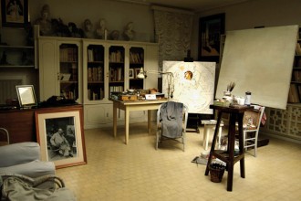 Lo studio dell'artista italiano Giorgio de Chirico