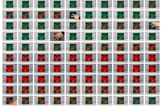 5B- (varie sequenze dell'opera in movimento) BRUNO MUNARI, Tetracono, 1965, alluminio e ferro, elettromotore, 26,5x20x21,3 cm (crediti fotografici David Reinfurt)