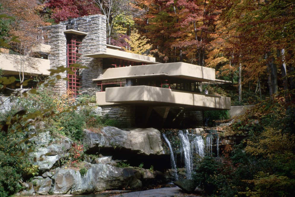 Exterior-of-Fallingwater-by-Frank-Lloyd-Wright-(Photo-by-©-Richard-A.-Cooke_CORBIS_Corbis-via-Getty-Images