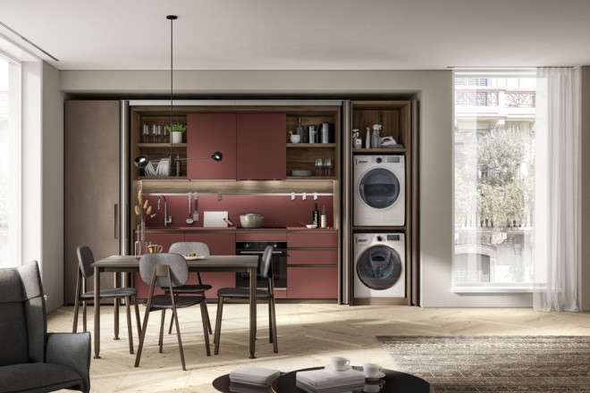 Cucine Per Piccoli Spazi.Scavolini Boxlife La Cucina A Scomparsa Per Piccoli Spazi Livingcorriere