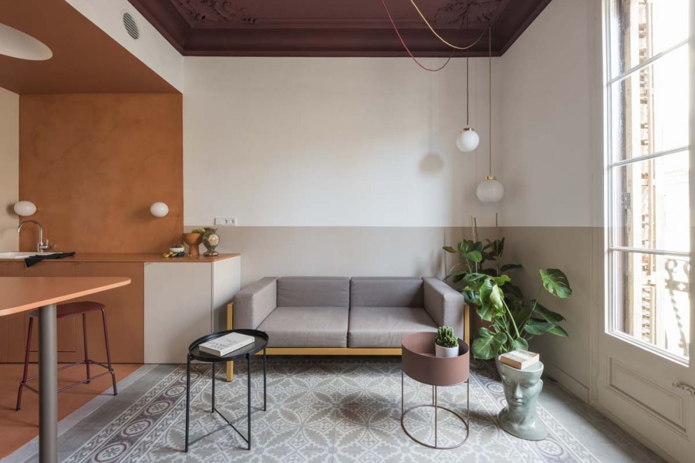 arredare-piante-Klinker-Apartment-Barcellona-CaSA-Photo-Roberto-Ruiz-livingcorriere
