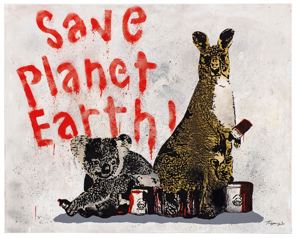 9 - 100x80-save-planet-earth-collage-wall
