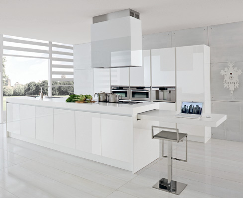 Cucina Moderna con penisola D23 003 di Doimo Cucine